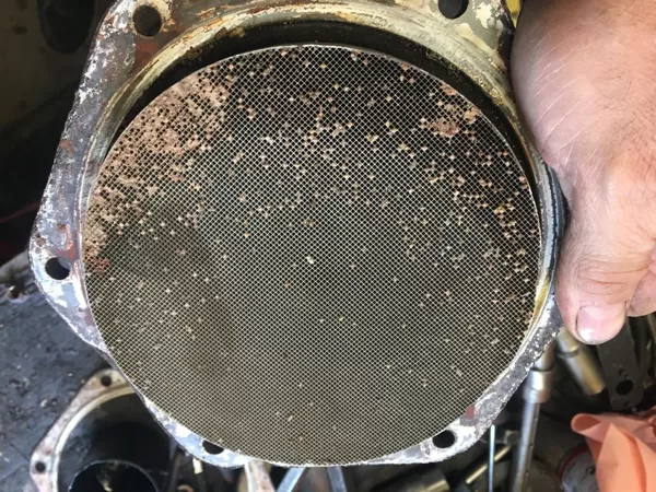 DPF filtrs pēc turbīnas defekta